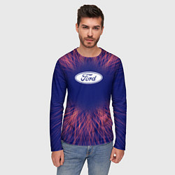 Лонгслив мужской Ford red energy, цвет: 3D-принт — фото 2