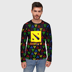 Лонгслив мужской Dota pattern witcher, цвет: 3D-принт — фото 2