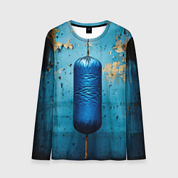Лонгслив мужской Синяя боксерская груша, цвет: 3D-принт