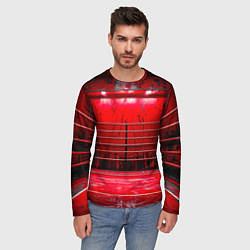 Лонгслив мужской Красный ринг, цвет: 3D-принт — фото 2