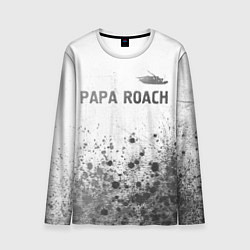 Лонгслив мужской Papa Roach - white gradient посередине, цвет: 3D-принт