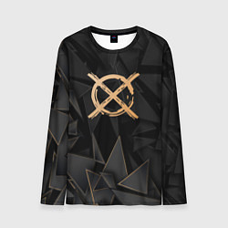 Лонгслив мужской CreepyPasta golden poly, цвет: 3D-принт