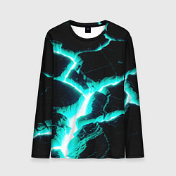 Мужской лонгслив Color light blue black