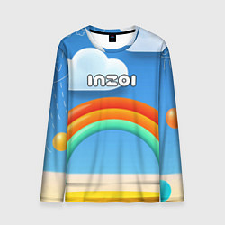 Мужской лонгслив Inzoi объемная радуга и облака