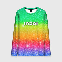 Мужской лонгслив Inzoi блестящий радужный фон