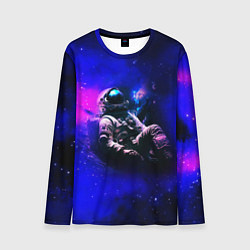 Лонгслив мужской Астронавт в пучине, цвет: 3D-принт