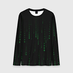 Мужской лонгслив Color black green