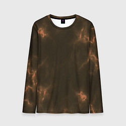 Лонгслив мужской The color is brown, цвет: 3D-принт