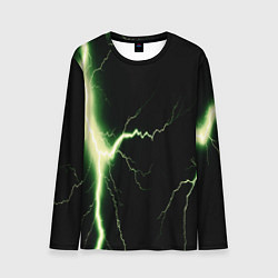 Лонгслив мужской Lightning yellow текстура, цвет: 3D-принт