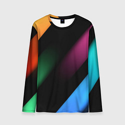 Лонгслив мужской Multicoloured, цвет: 3D-принт