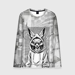 Мужской лонгслив Фенек в балахоне