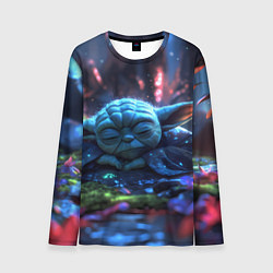 Лонгслив мужской Спящий Йода, цвет: 3D-принт