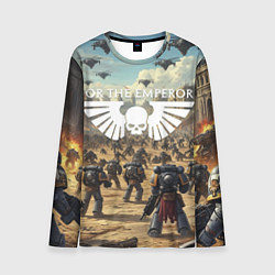 Лонгслив мужской Warhammer 40k поле боя, цвет: 3D-принт