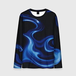 Лонгслив мужской Color blue smoke, цвет: 3D-принт
