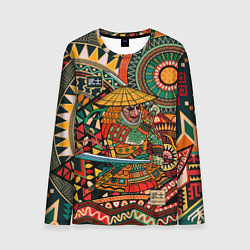 Лонгслив мужской Цветной самурай, цвет: 3D-принт