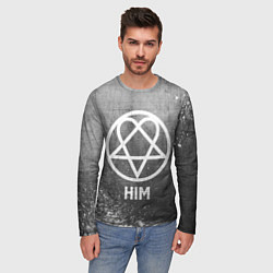 Лонгслив мужской HIM - grey gradient, цвет: 3D-принт — фото 2