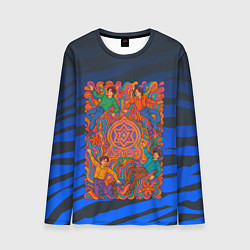 Лонгслив мужской Astro психоделика, цвет: 3D-принт