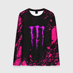 Лонгслив мужской Monster energy неоновые краски лого, цвет: 3D-принт