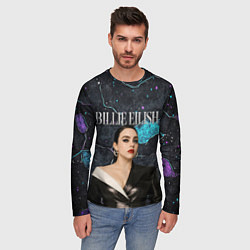 Лонгслив мужской Билли Айлиш в деловом костюме, цвет: 3D-принт — фото 2