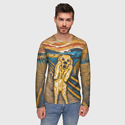 Лонгслив мужской Крик - Пёс, цвет: 3D-принт — фото 2