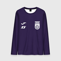 Лонгслив мужской Фк Уфа - сплошной фиолетовый цвет, цвет: 3D-принт
