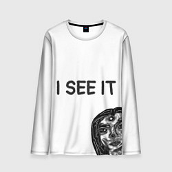 Лонгслив мужской I See it - для тех, кто давно уже всё понял, цвет: 3D-принт