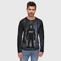 Лонгслив мужской Bones в стиле ужасов, цвет: 3D-принт — фото 2