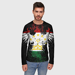 Лонгслив мужской Таджикистан, цвет: 3D-принт — фото 2