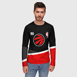 Лонгслив мужской Toronto Raptors - basketball, цвет: 3D-принт — фото 2