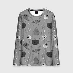 Мужской лонгслив Halloween grey