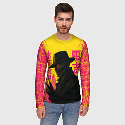 Лонгслив мужской Фредди Крюгер - киберпанк, цвет: 3D-принт — фото 2
