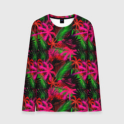 Мужской лонгслив Palm red pink