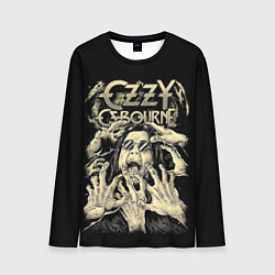 Лонгслив мужской Ozzy Osbourne - head and hands, цвет: 3D-принт