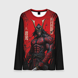 Лонгслив мужской Oni воин самурай, цвет: 3D-принт
