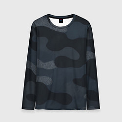 Мужской лонгслив Текстурный камуфляж на ткани