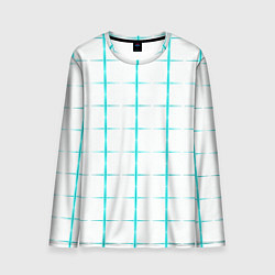 Мужской лонгслив Color white light blue crosses