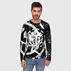 Лонгслив мужской Doom smile game, цвет: 3D-принт — фото 2