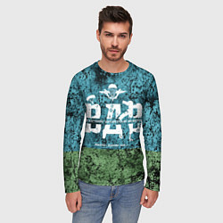 Лонгслив мужской Флаг десантников ВДВ, цвет: 3D-принт — фото 2