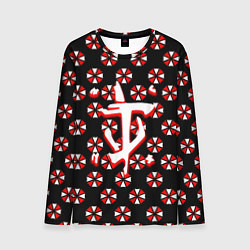 Мужской лонгслив Doom x resident evil pattern