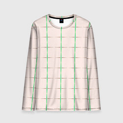 Лонгслив мужской Color white stripes, цвет: 3D-принт