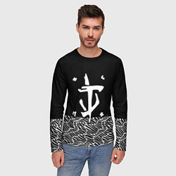 Лонгслив мужской Doom геометрия линии, цвет: 3D-принт — фото 2