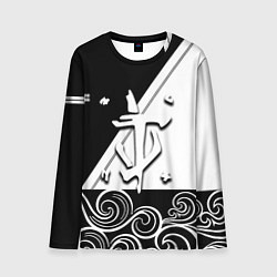 Лонгслив мужской Doom стильная геометрия, цвет: 3D-принт
