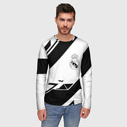 Лонгслив мужской Real Madrid geometry, цвет: 3D-принт — фото 2