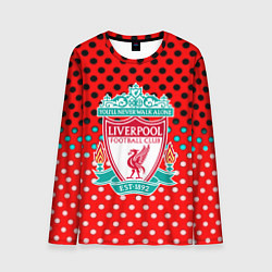 Лонгслив мужской Liverpool точки текстура спорт, цвет: 3D-принт