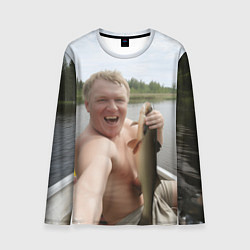 Лонгслив мужской Здоровенный Йаааазь мем, цвет: 3D-принт