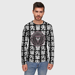 Лонгслив мужской Inter japan black, цвет: 3D-принт — фото 2