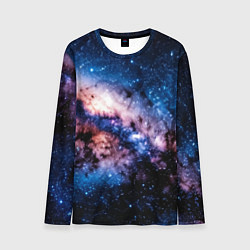 Лонгслив мужской Фантастический космос звёзды и туманности, цвет: 3D-принт
