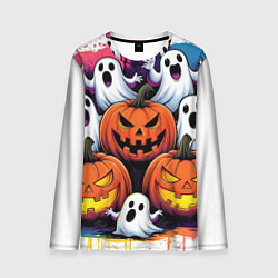 Лонгслив мужской Happy Halloween 25, цвет: 3D-принт