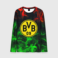 Мужской лонгслив Borussia красно зеленый огонь