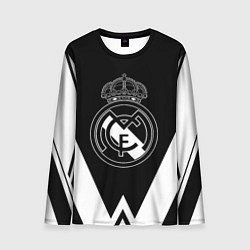 Лонгслив мужской Real Madrid геометрия спорт, цвет: 3D-принт
